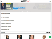 Tablet Screenshot of gazete2023.com